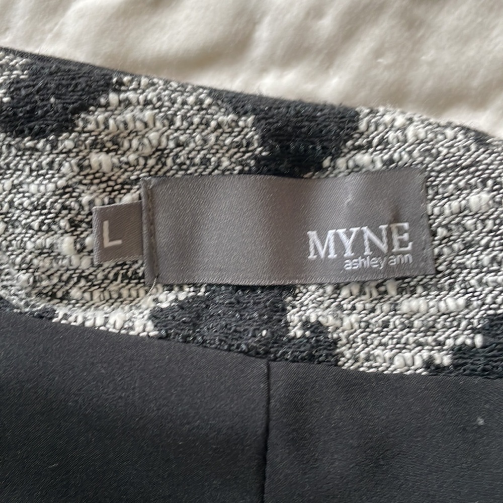 Myne Houndstooth Jacket - Black and Grey - Picture 5 of 6